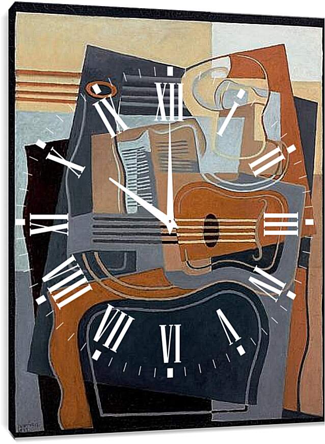 Часы картина - Le gueridon. Хуан Грис