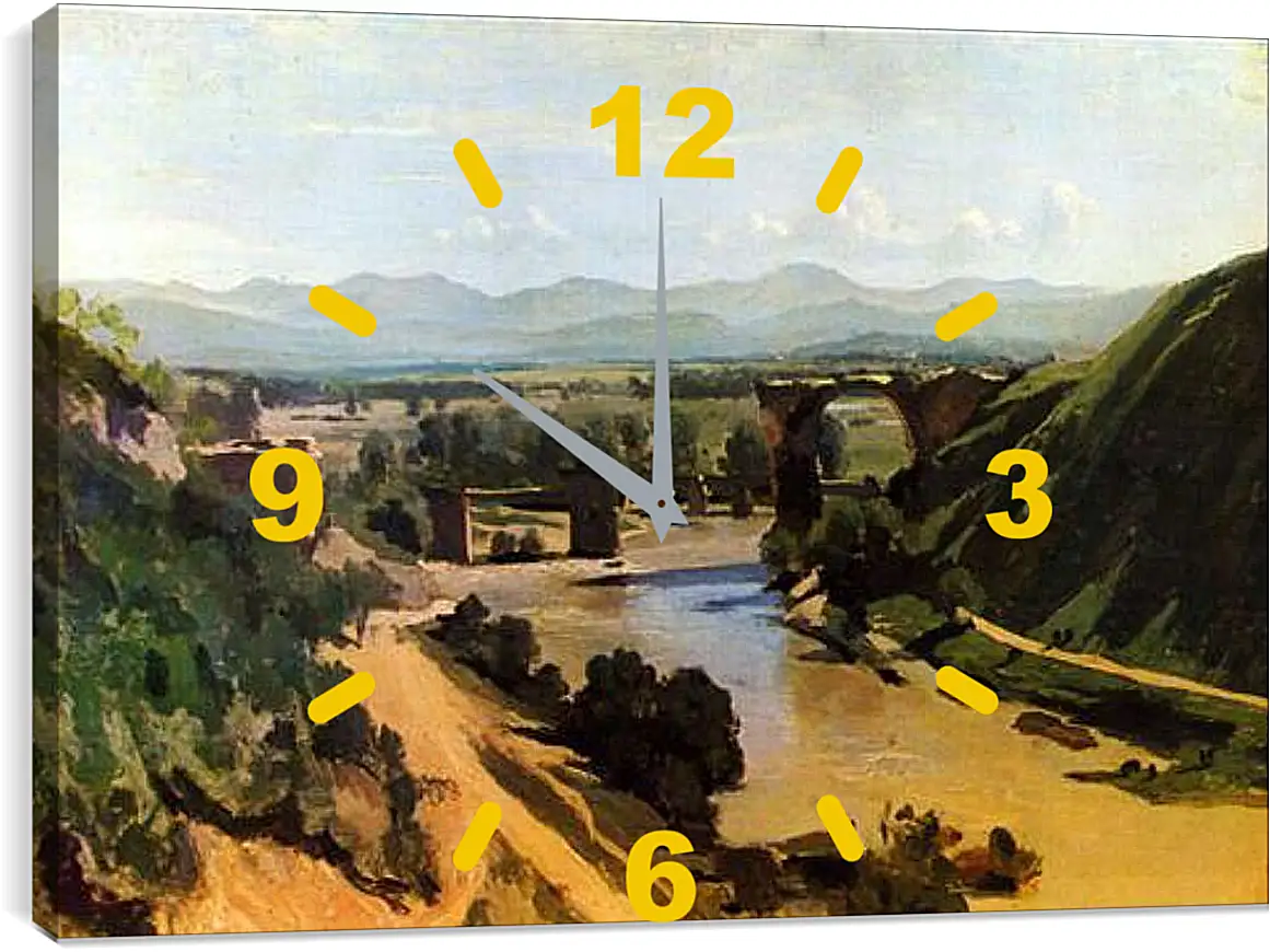Часы картина - Bruecke von Narni. Франсиско Гойя