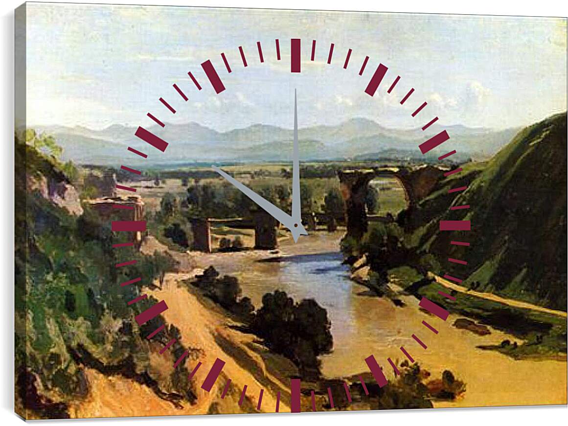 Часы картина - Bruecke von Narni. Франсиско Гойя