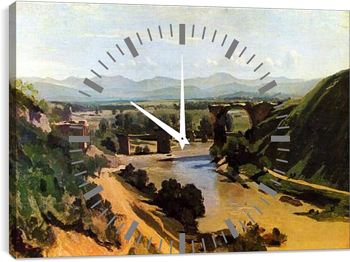 Часы картина - Bruecke von Narni. Франсиско Гойя