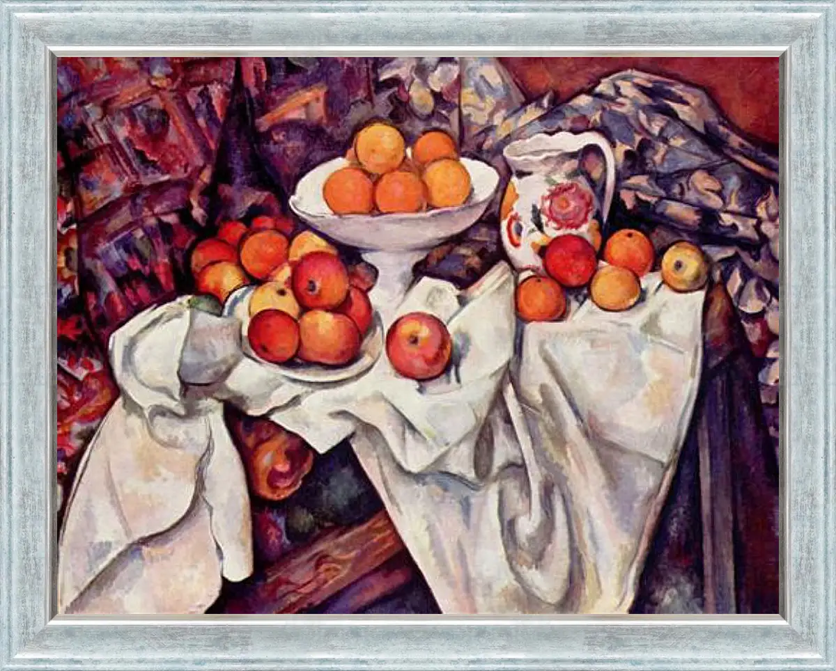 Картина в раме - Still Life with Apples and Oranges. Поль Сезанн