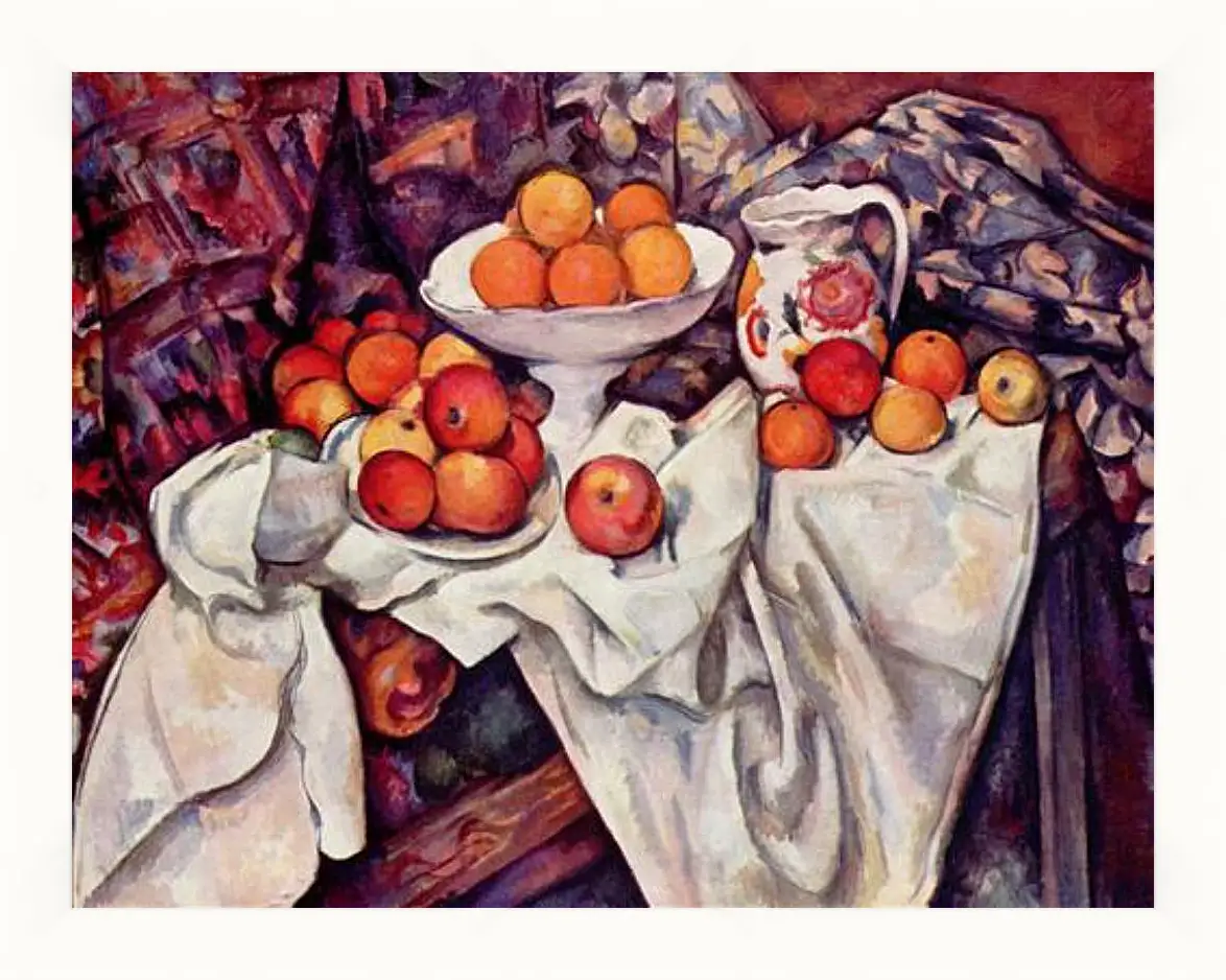 Картина в раме - Still Life with Apples and Oranges. Поль Сезанн