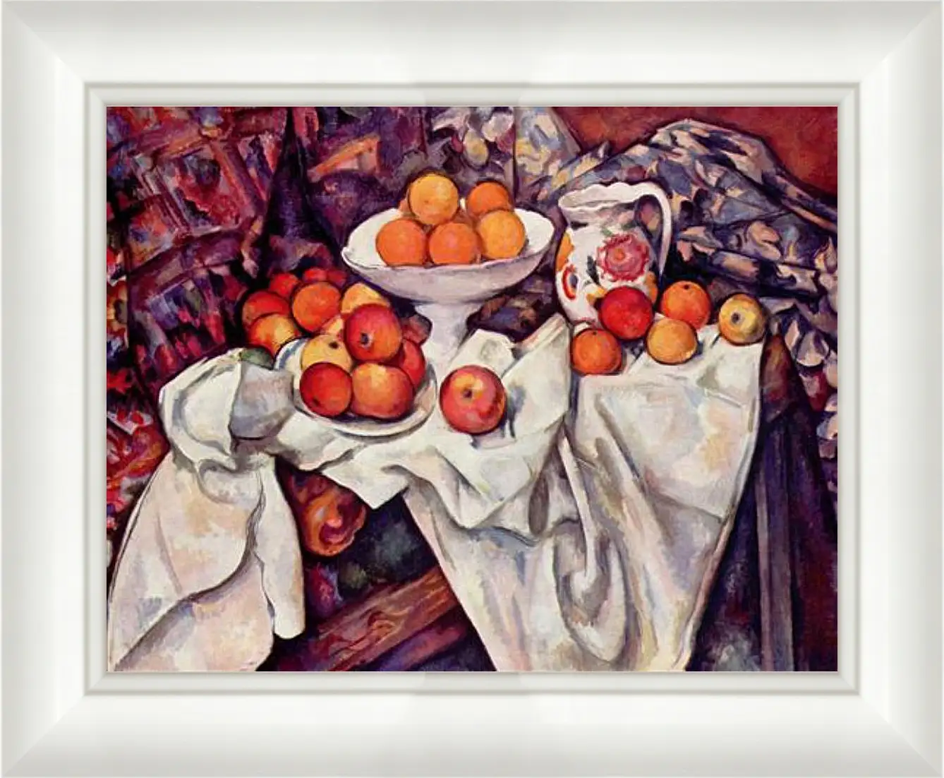 Картина в раме - Still Life with Apples and Oranges. Поль Сезанн