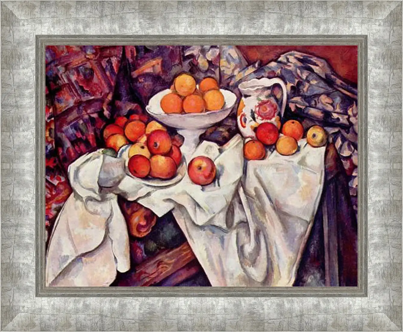 Картина в раме - Still Life with Apples and Oranges. Поль Сезанн