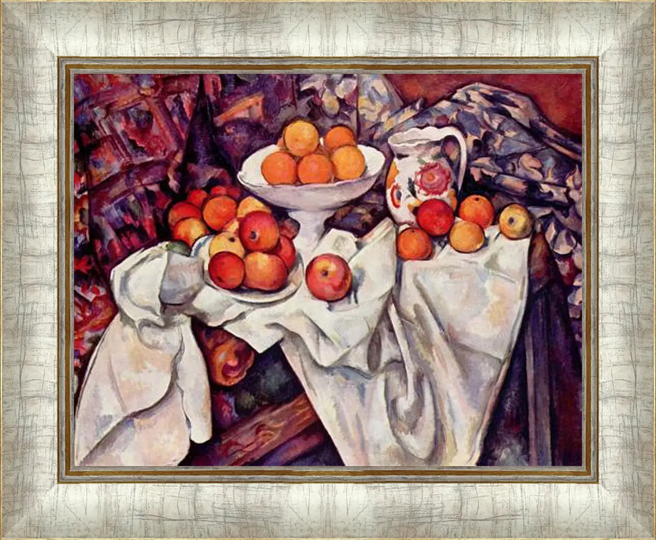 Картина в раме - Still Life with Apples and Oranges. Поль Сезанн