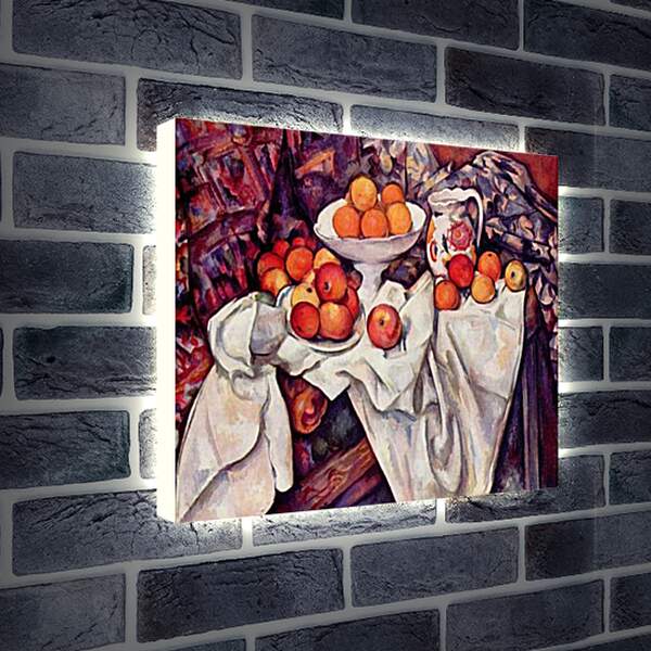 Лайтбокс световая панель - Still Life with Apples and Oranges. Поль Сезанн