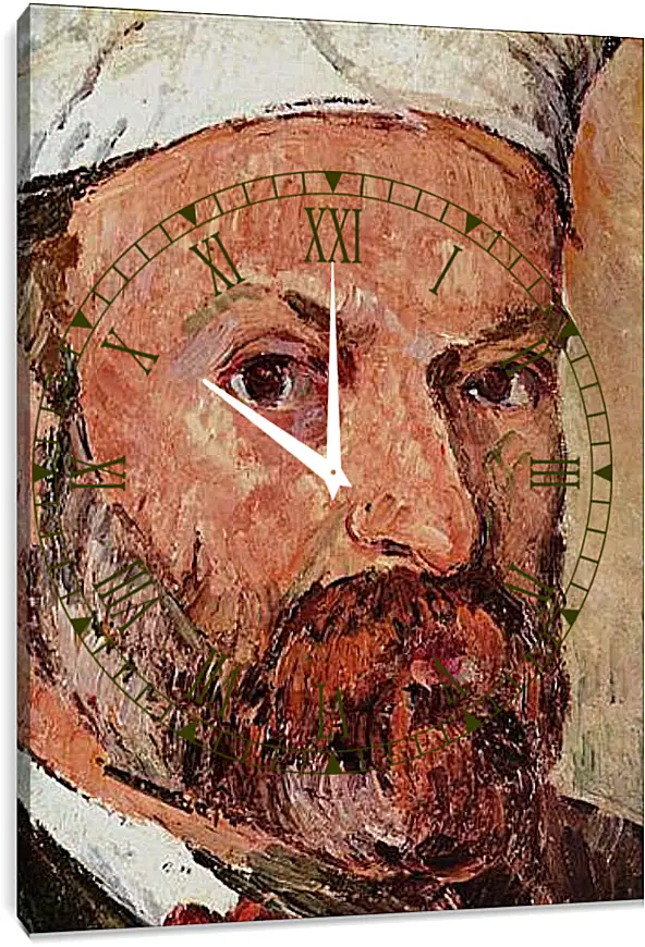 Часы картина - Self-portrait. Поль Сезанн