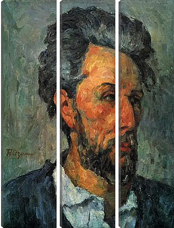 Модульная картина - Portrait of Victor Chocquet. Поль Сезанн