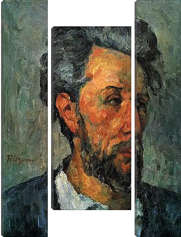 Модульная картина - Portrait of Victor Chocquet. Поль Сезанн