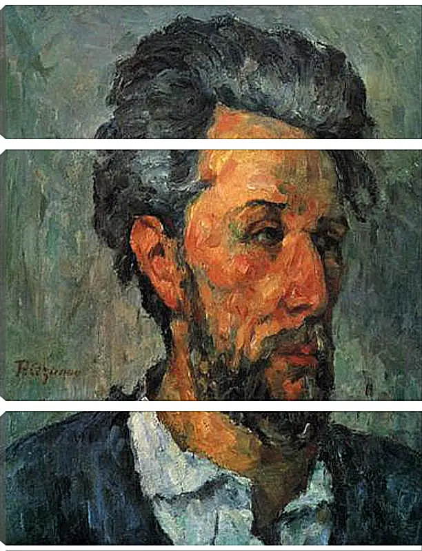 Модульная картина - Portrait of Victor Chocquet. Поль Сезанн