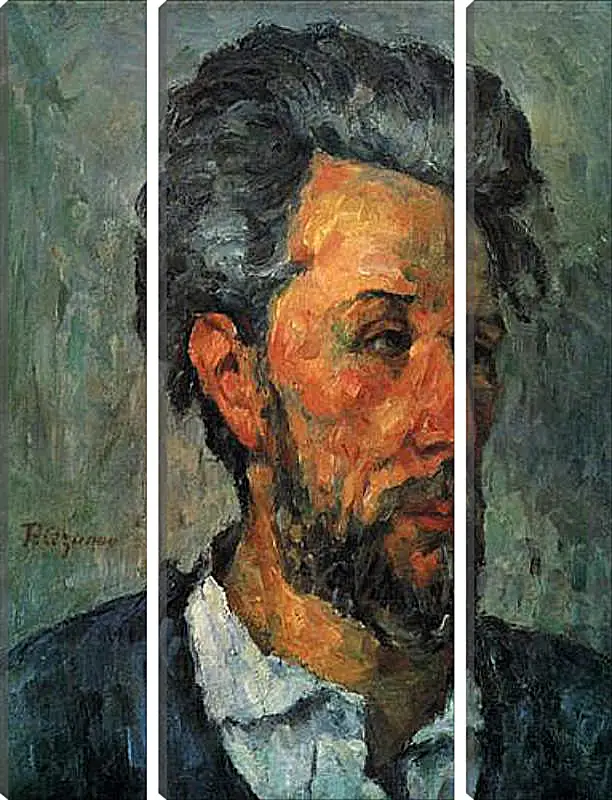 Модульная картина - Portrait of Victor Chocquet. Поль Сезанн