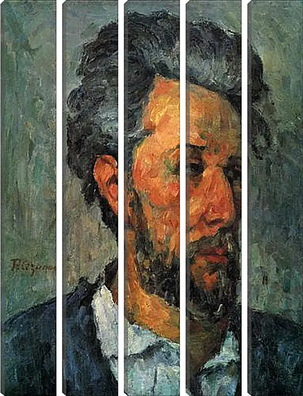 Модульная картина - Portrait of Victor Chocquet. Поль Сезанн