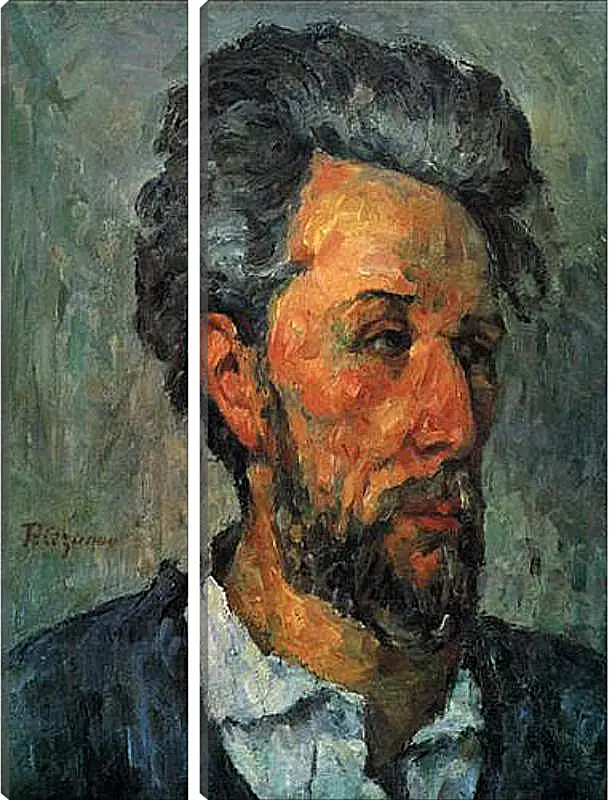 Модульная картина - Portrait of Victor Chocquet. Поль Сезанн