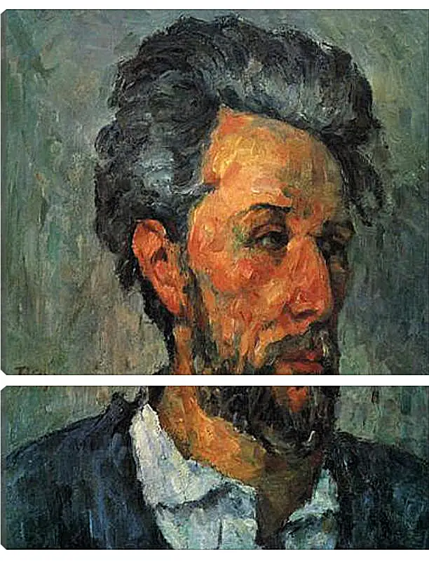 Модульная картина - Portrait of Victor Chocquet. Поль Сезанн