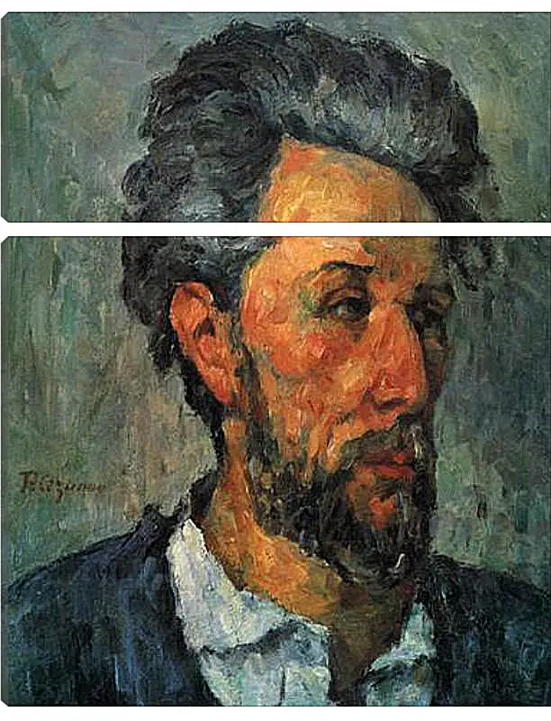 Модульная картина - Portrait of Victor Chocquet. Поль Сезанн