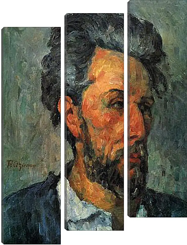 Модульная картина - Portrait of Victor Chocquet. Поль Сезанн