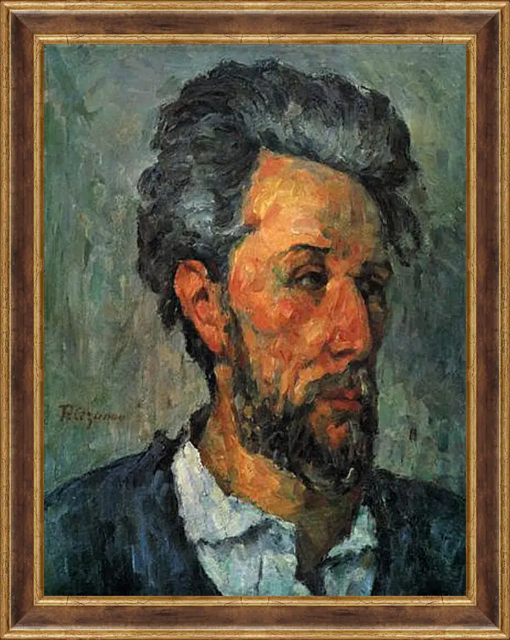 Картина в раме - Portrait of Victor Chocquet. Поль Сезанн