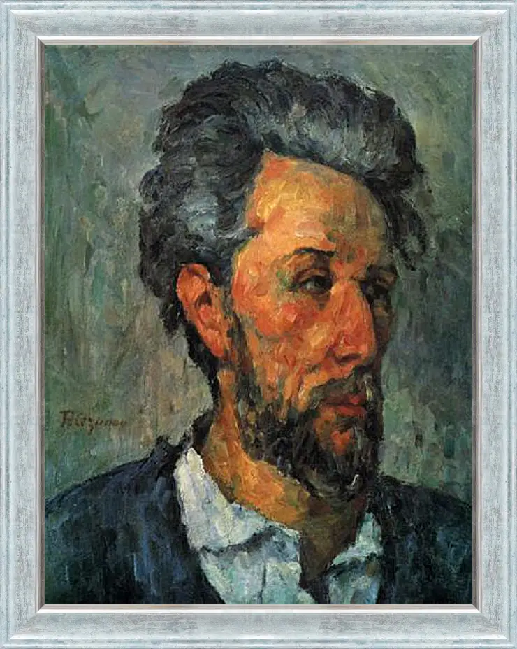 Картина в раме - Portrait of Victor Chocquet. Поль Сезанн