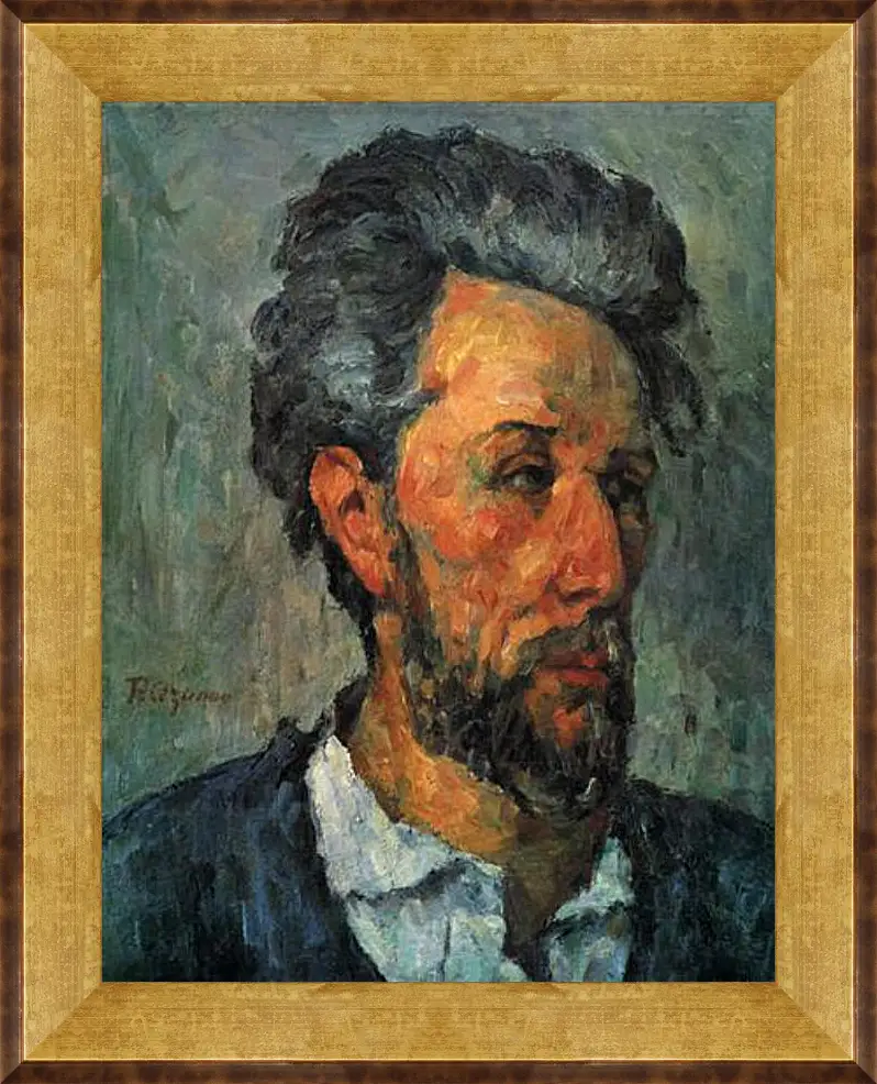 Картина в раме - Portrait of Victor Chocquet. Поль Сезанн