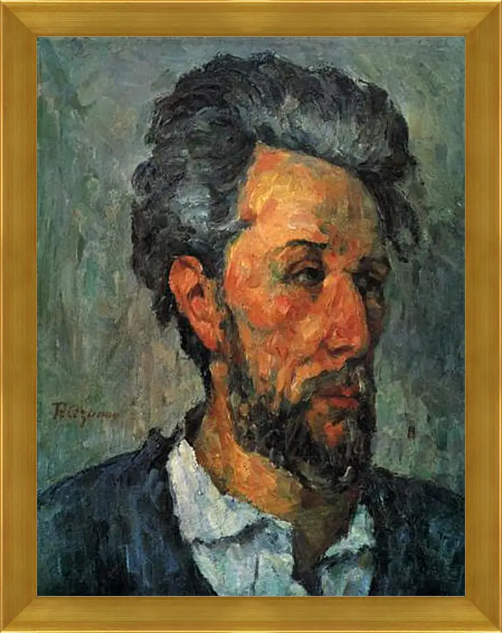 Картина в раме - Portrait of Victor Chocquet. Поль Сезанн