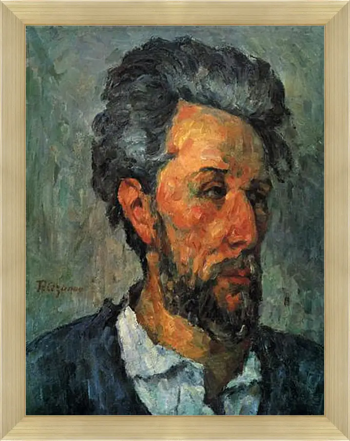 Картина в раме - Portrait of Victor Chocquet. Поль Сезанн