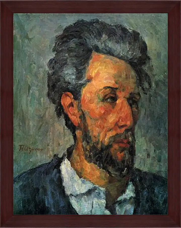 Картина в раме - Portrait of Victor Chocquet. Поль Сезанн