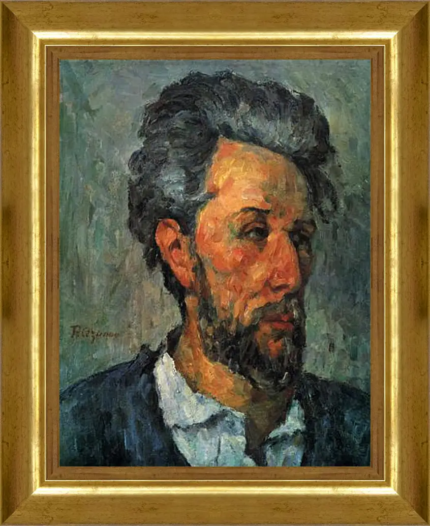 Картина в раме - Portrait of Victor Chocquet. Поль Сезанн