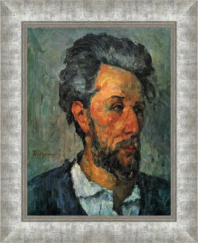 Картина в раме - Portrait of Victor Chocquet. Поль Сезанн