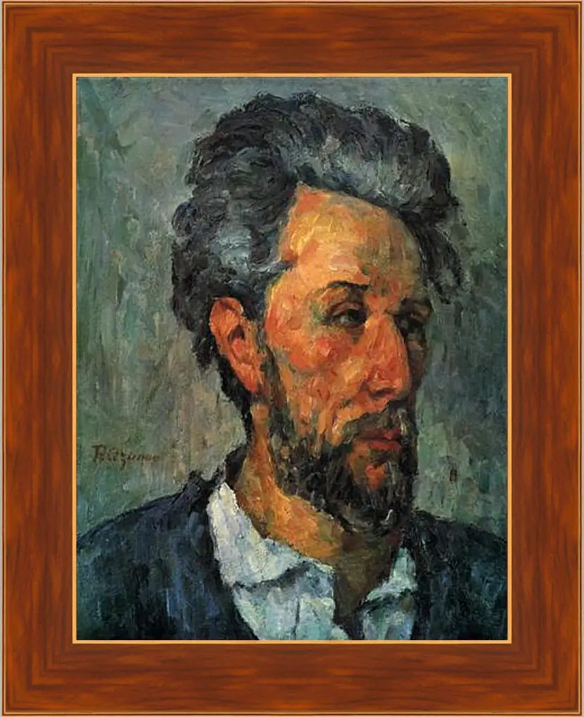 Картина в раме - Portrait of Victor Chocquet. Поль Сезанн