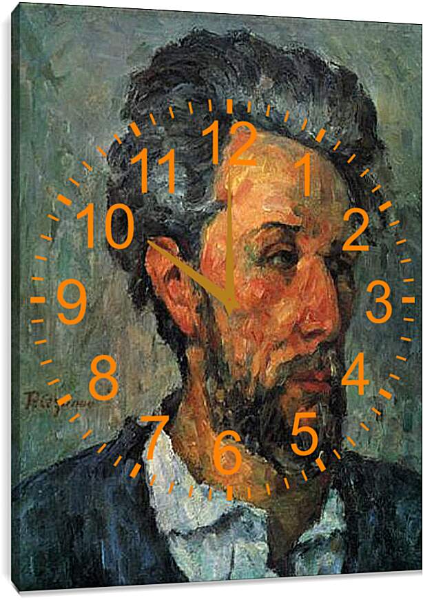 Часы картина - Portrait of Victor Chocquet. Поль Сезанн