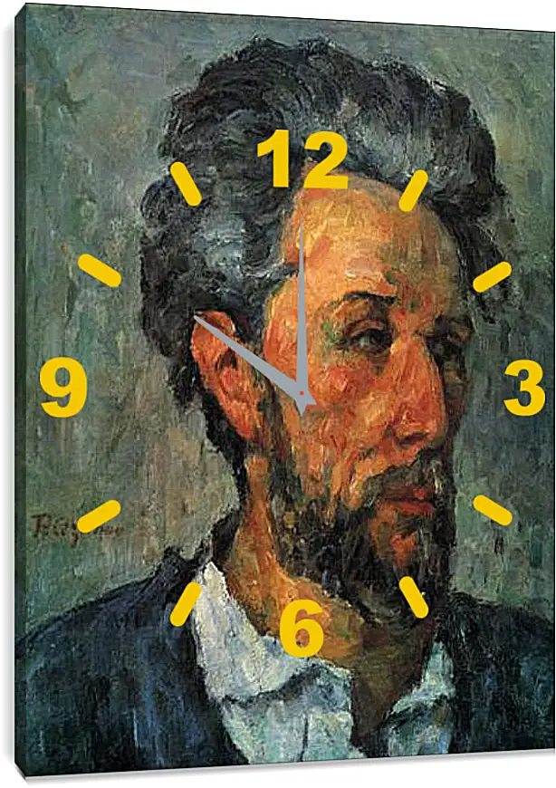 Часы картина - Portrait of Victor Chocquet. Поль Сезанн