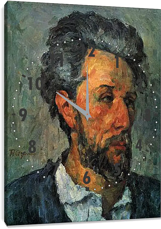 Часы картина - Portrait of Victor Chocquet. Поль Сезанн