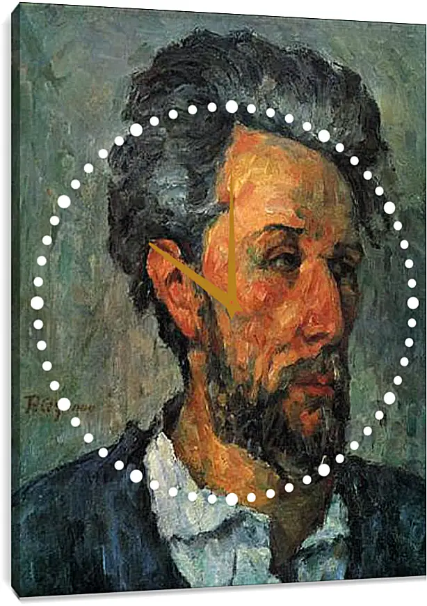 Часы картина - Portrait of Victor Chocquet. Поль Сезанн