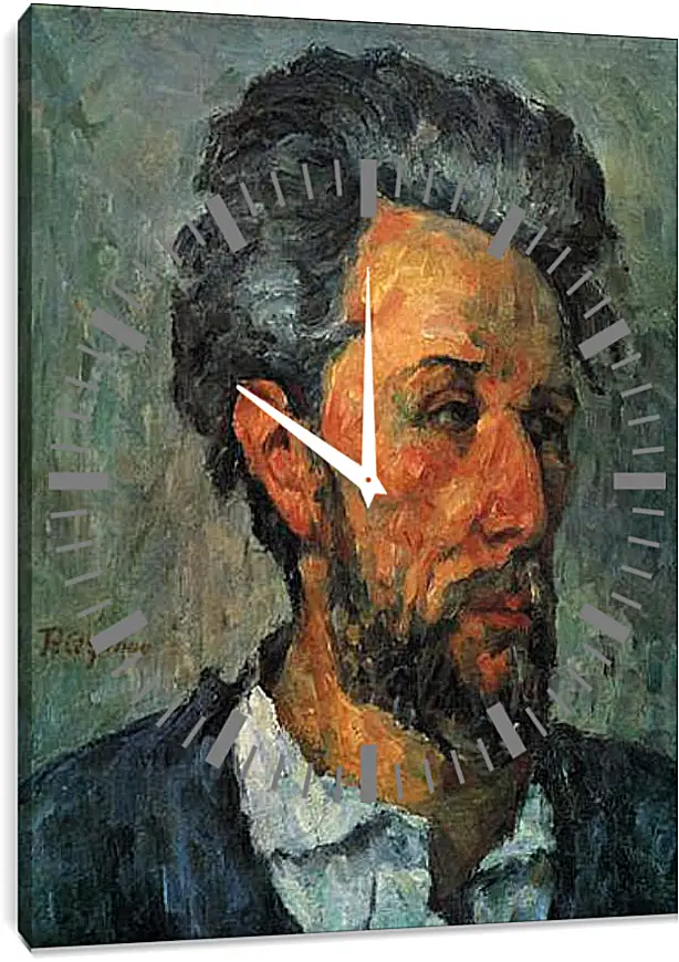 Часы картина - Portrait of Victor Chocquet. Поль Сезанн
