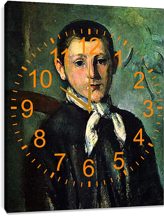 Часы картина - Portrait of Louis Guillaume. Поль Сезанн