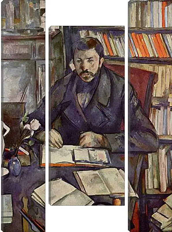 Модульная картина - Portrait of Gustave Geffroy. Поль Сезанн