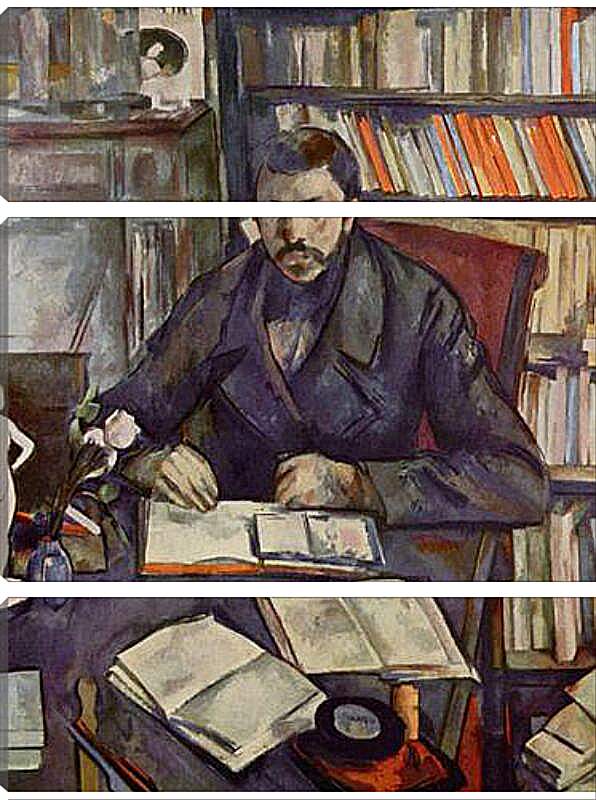 Модульная картина - Portrait of Gustave Geffroy. Поль Сезанн