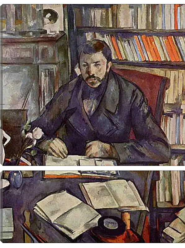 Модульная картина - Portrait of Gustave Geffroy. Поль Сезанн