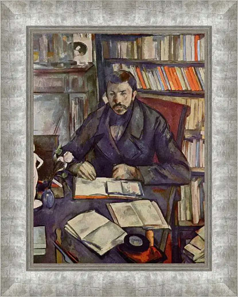 Картина в раме - Portrait of Gustave Geffroy. Поль Сезанн