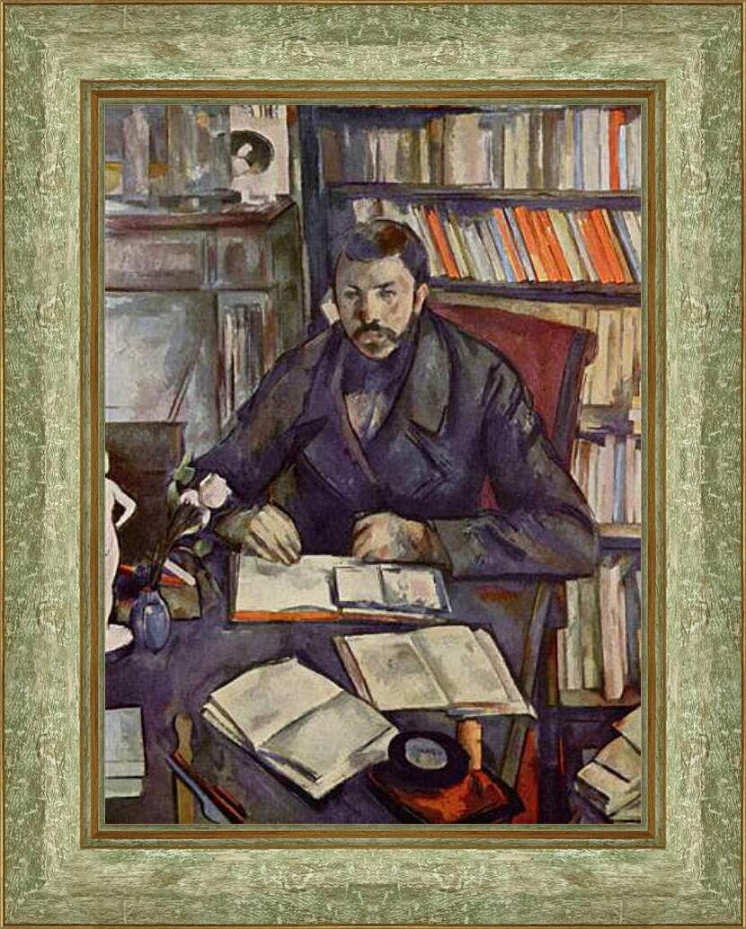 Картина в раме - Portrait of Gustave Geffroy. Поль Сезанн