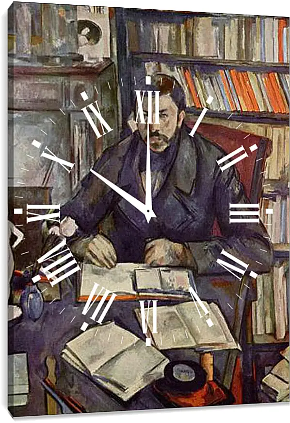 Часы картина - Portrait of Gustave Geffroy. Поль Сезанн