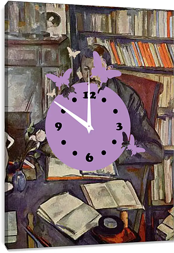 Часы картина - Portrait of Gustave Geffroy. Поль Сезанн