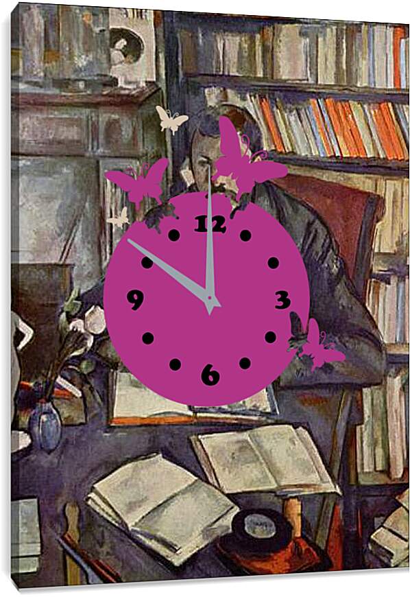 Часы картина - Portrait of Gustave Geffroy. Поль Сезанн