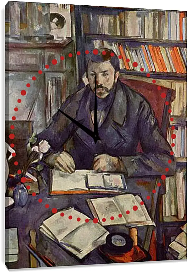 Часы картина - Portrait of Gustave Geffroy. Поль Сезанн