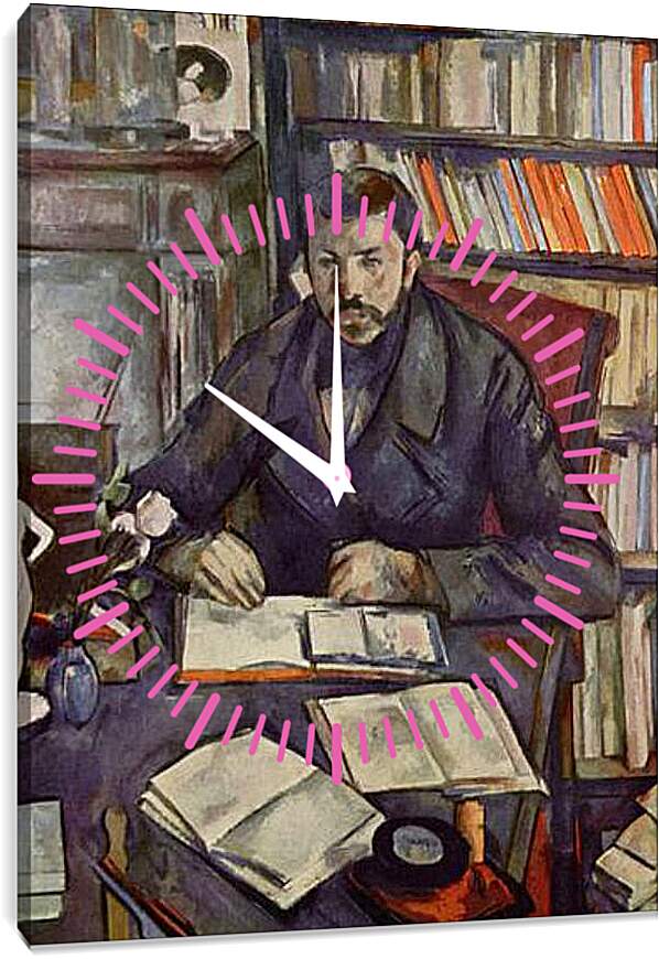 Часы картина - Portrait of Gustave Geffroy. Поль Сезанн