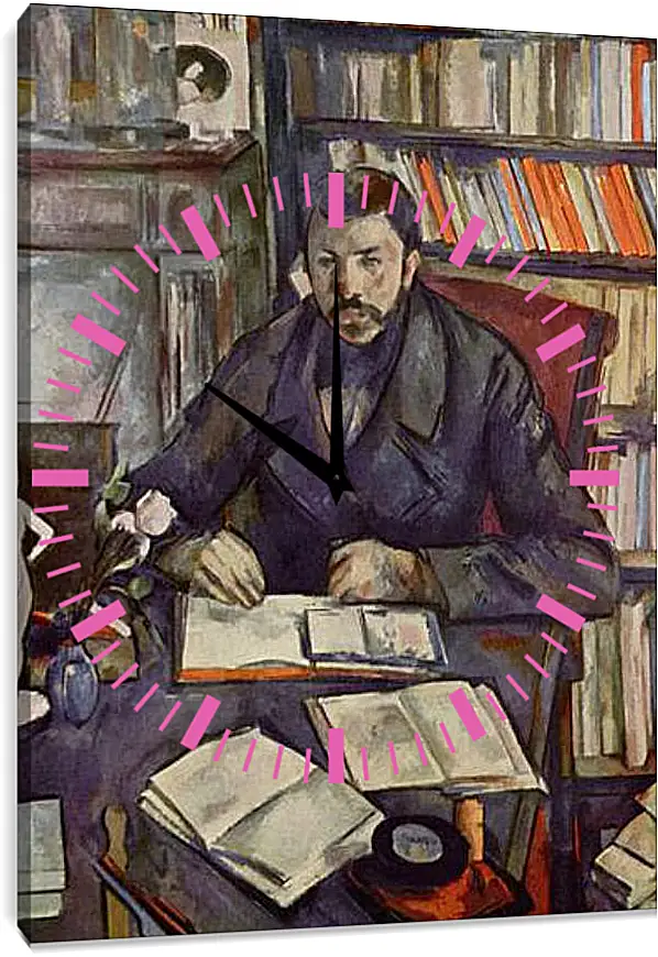 Часы картина - Portrait of Gustave Geffroy. Поль Сезанн