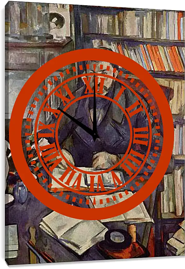 Часы картина - Portrait of Gustave Geffroy. Поль Сезанн