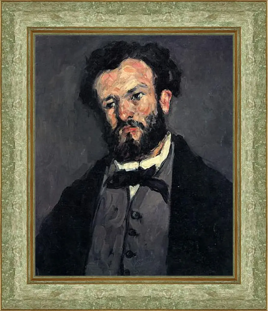 Картина в раме - Portrait of Antony Valabregue. Поль Сезанн