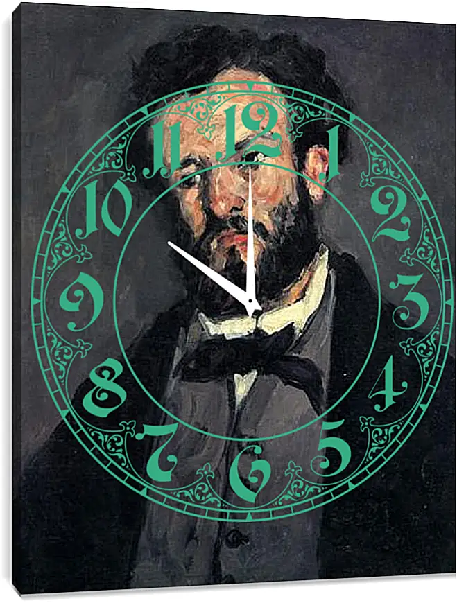 Часы картина - Portrait of Antony Valabregue. Поль Сезанн
