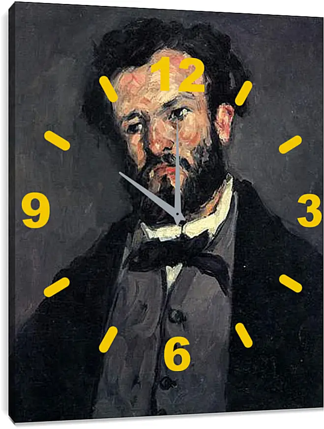 Часы картина - Portrait of Antony Valabregue. Поль Сезанн